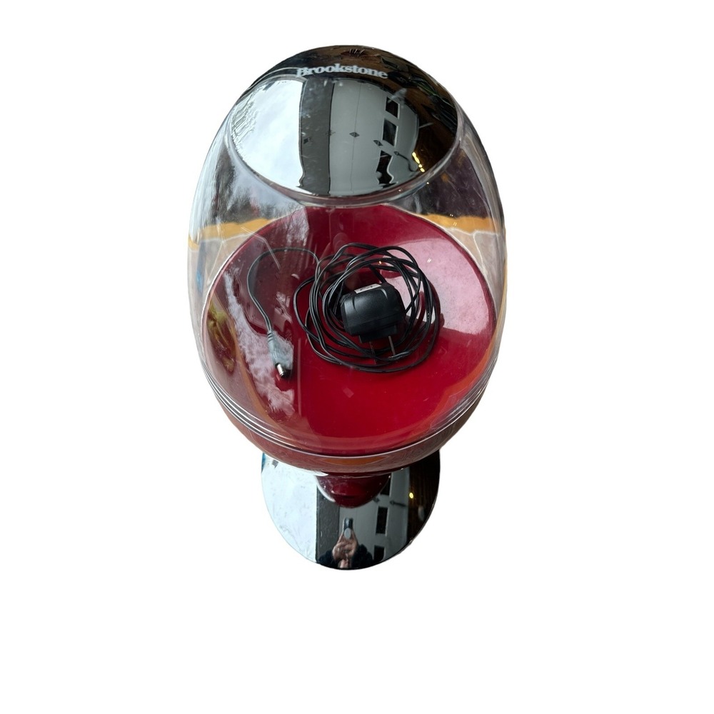 Brookstone CandyMan Motion Activated Candy Nut Dispenser Red Light Up Touch Free